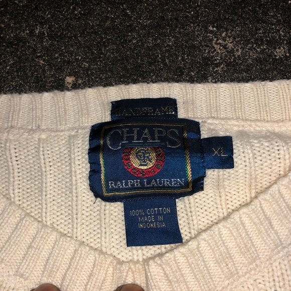 Ralph Lauren knitted cotton sweater vintage chaps collab - Picture 4 of 6